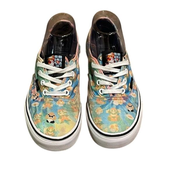 Vans X Nintendo Super Mario Bros Game Over Authentic Sneaker Shoes W7.5 M6 - Picture 1 of 12